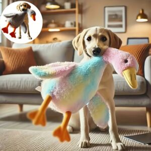 Mia-50cm Soft Tie-Dye Colorful Duck Plush Toy for Cats and Dogs